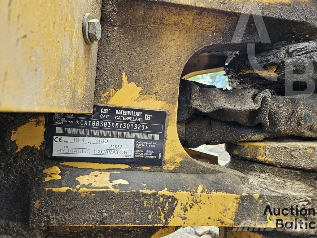 CAT 303 CR ミニ油圧ショベル 7t以下（ミニユンボ・ミニディガー）