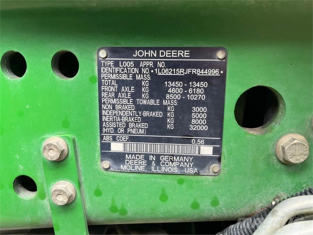 John Deere 6215R トラクター