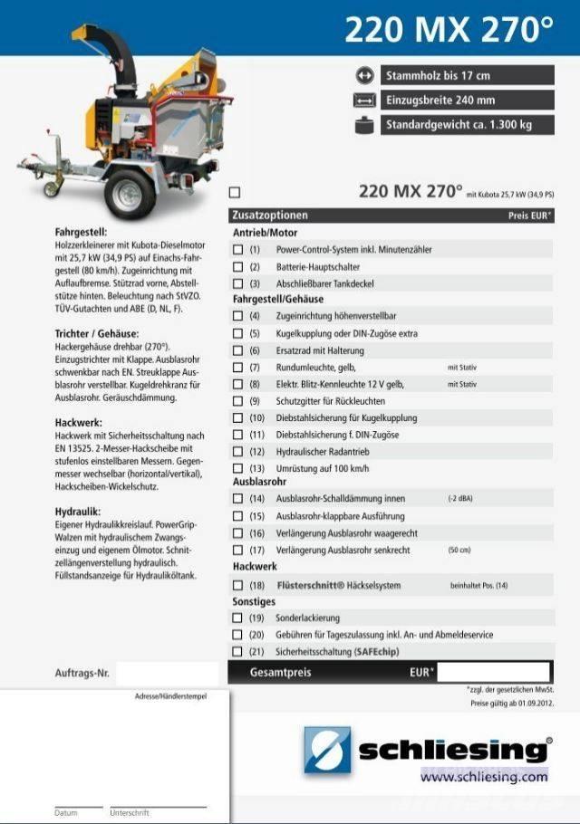 Schliesing 220 MX ウッドチッパー