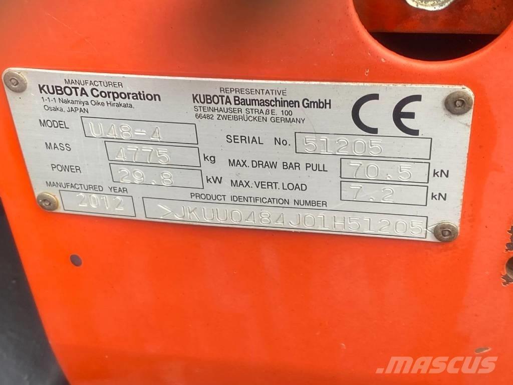 Kubota U 48-4 ミニ油圧ショベル 7t以下（ミニユンボ・ミニディガー）