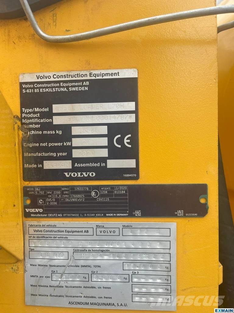 Volvo L 70 H ホイールローダー・タイヤショベル