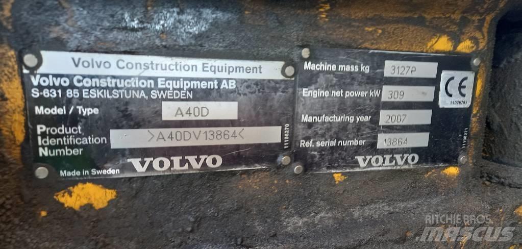 Volvo A 40 D アーティキュレート式ダンプトラック