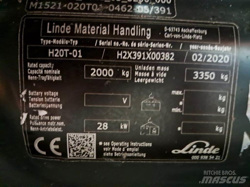 Linde H20T-01 LPGフォークリフト