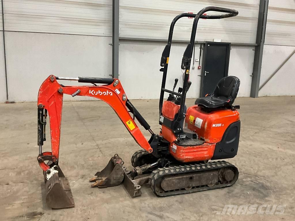 Kubota K 008-3 ミニ油圧ショベル 7t以下（ミニユンボ・ミニディガー）