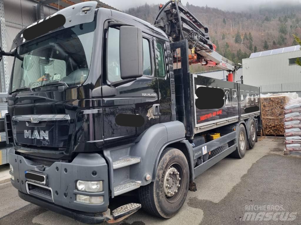 MAN TGS 26.400 クレーントラック、ユニック車