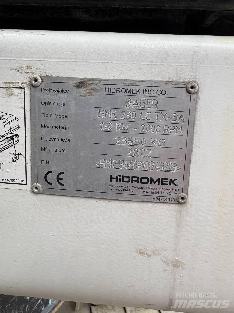 Hidromek 230 LC TX 解体油圧ショベル