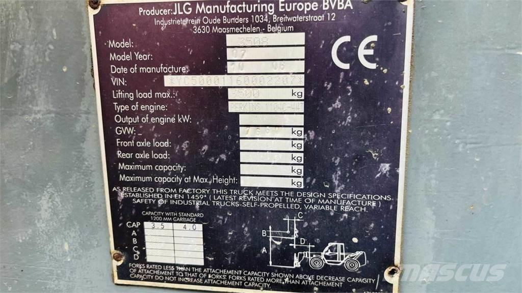 JLG 3508 テレスコーピックハンドラー