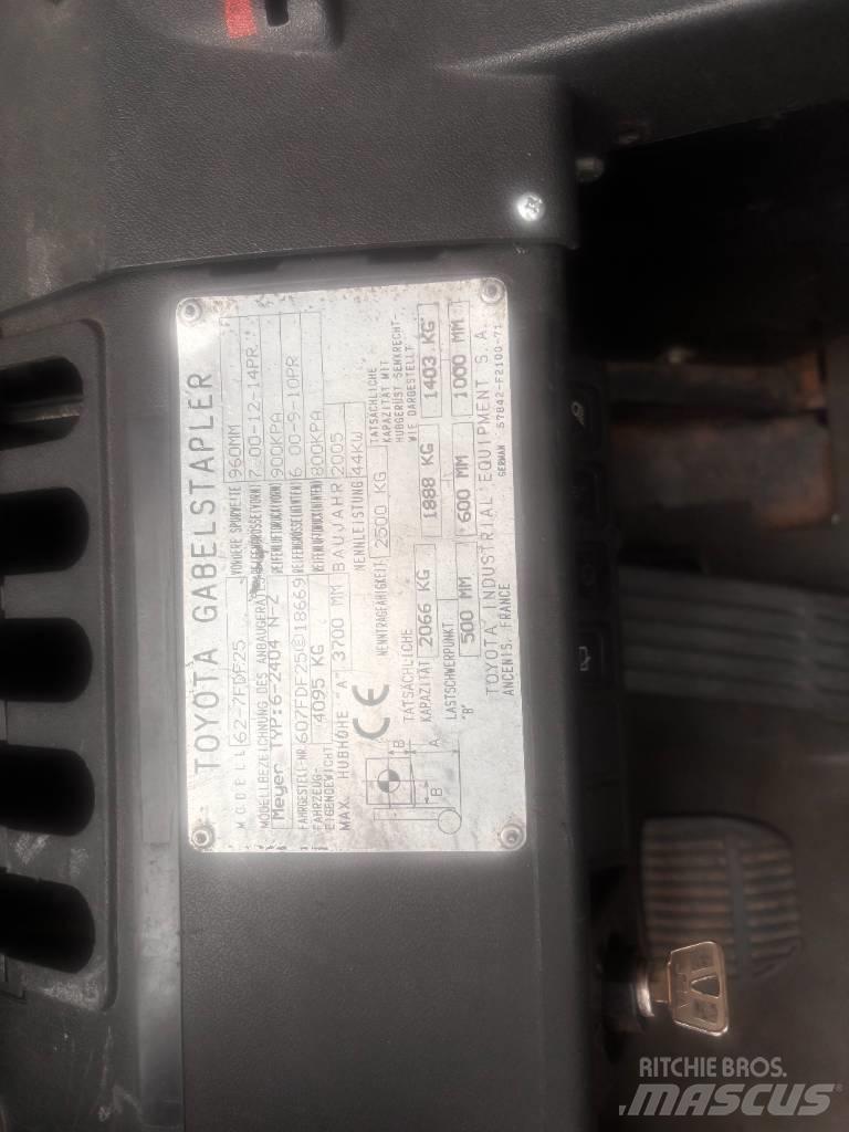 Toyota 62-7 FDF 25 ディーゼル・軽油