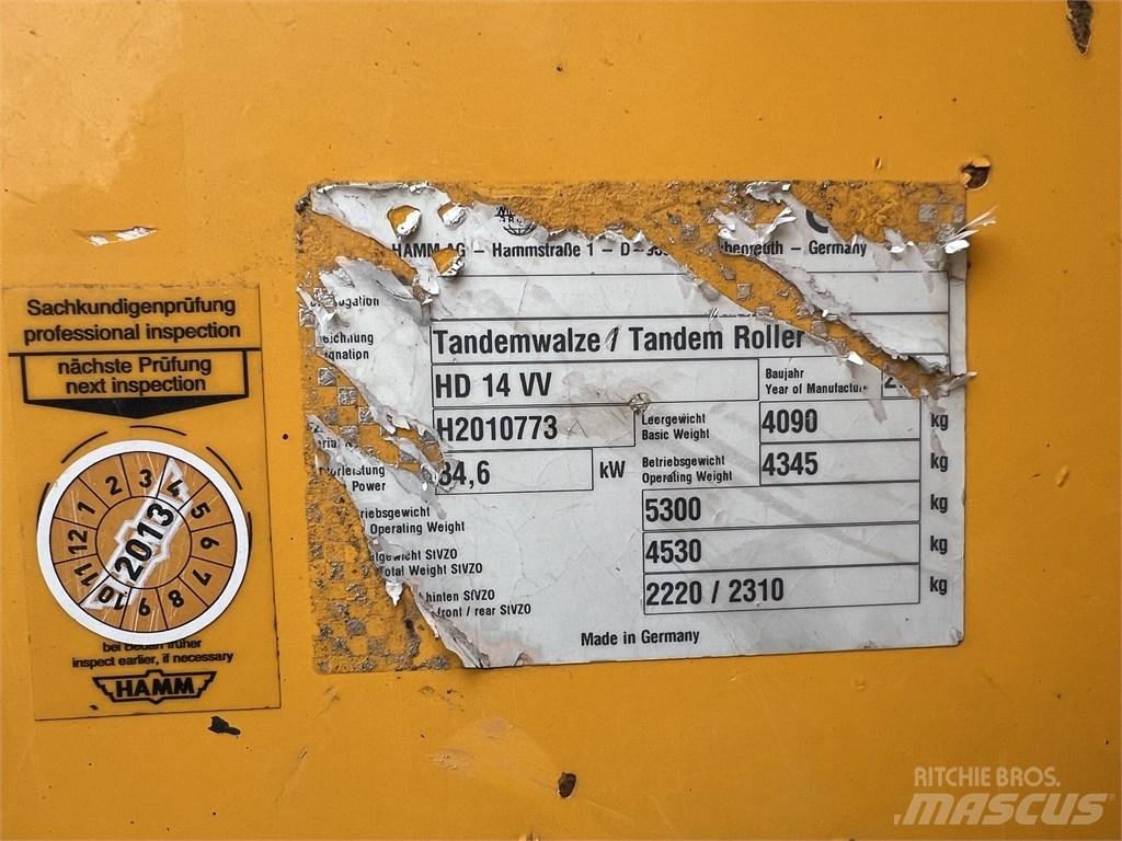 Hamm HD 14 VV タンデムローラ