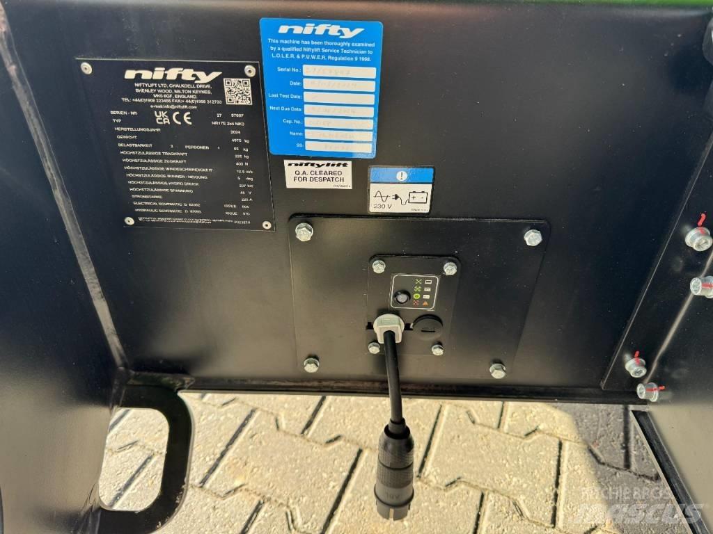 Niftylift HR 17 E ブームリフト　屈伸型