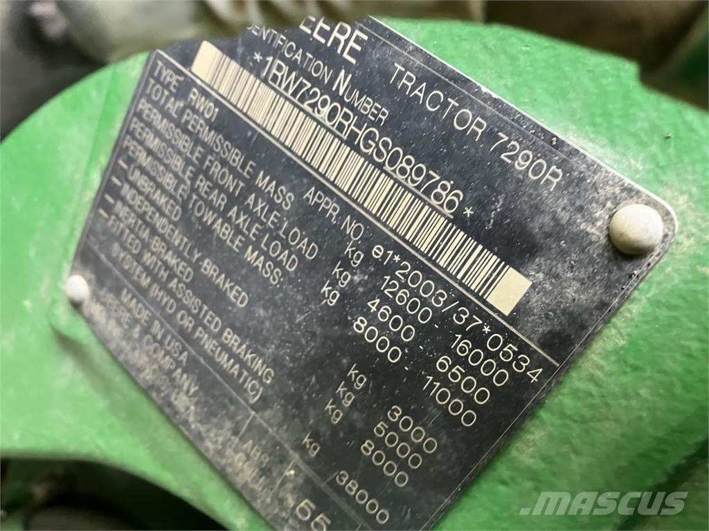 John Deere 7290R トラクター
