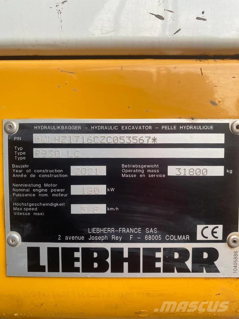 Liebherr R 930 LC 大型油圧ショベル12t以上（パワーショベル・ユンボ）