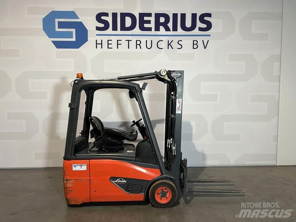 Linde E16 バッテリーフォークリフト