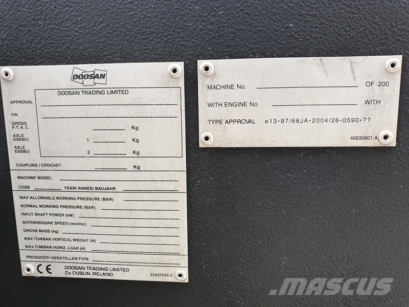 Doosan 7 / 51 コンプレッサー