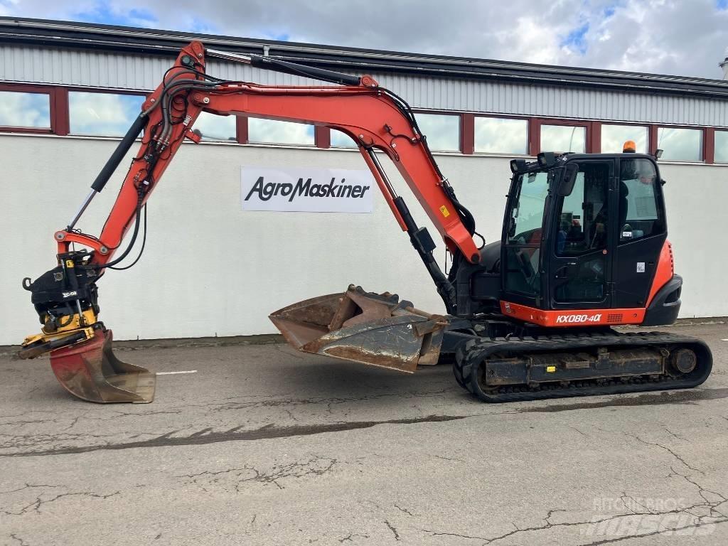 Kubota KX 080-4 中型油圧ショベル 7ｔ-12ｔ（ユンボ・パワーショベル・バックホー）