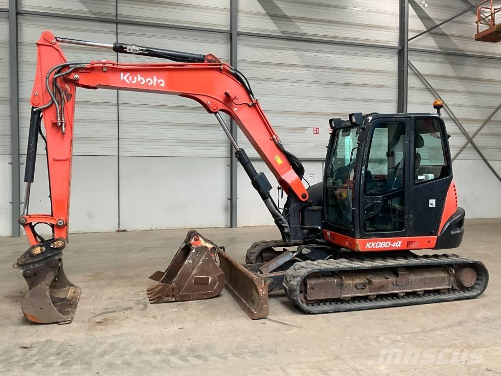 Kubota KX 080-4 A 中型油圧ショベル 7ｔ-12ｔ（ユンボ・パワーショベル・バックホー）