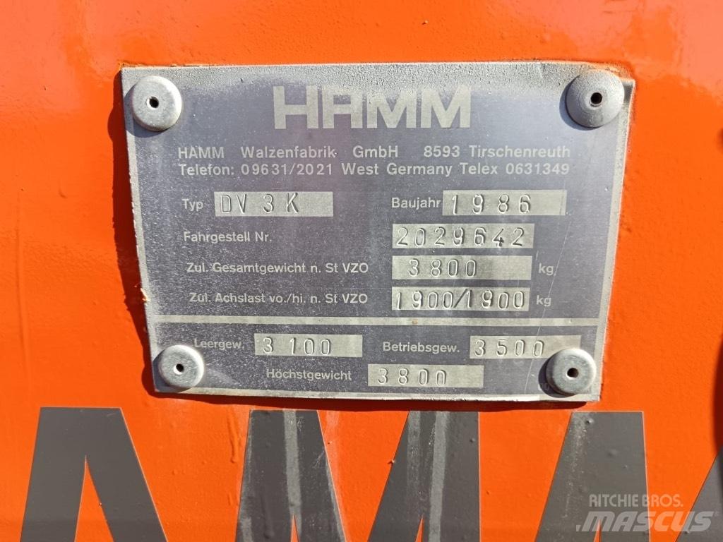 Hamm DV 3 K タンデムローラ