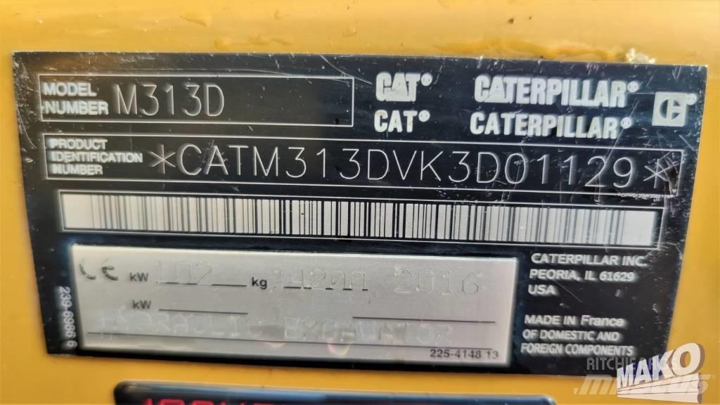 CAT M 313 D ホイール式油圧ショベル（パワーショベル・ユンボ・バックホー）