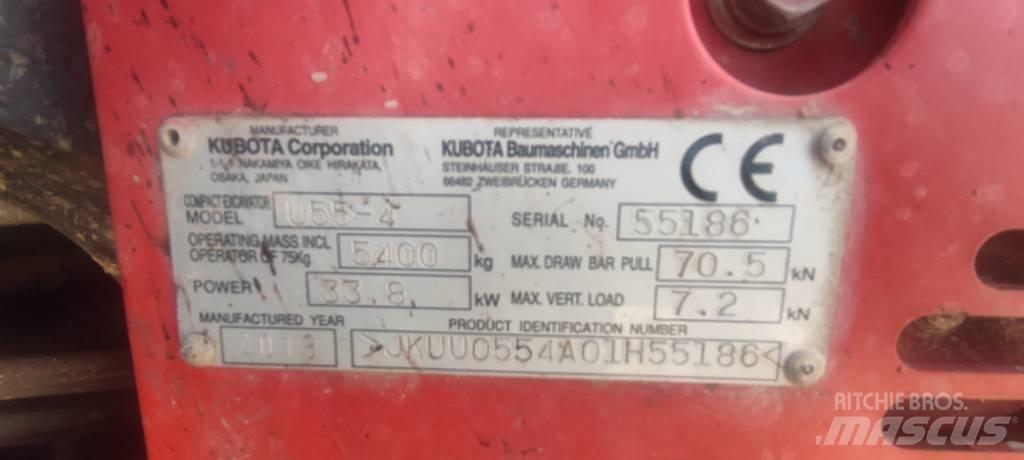 Kubota U 55-4 ミニ油圧ショベル 7t以下（ミニユンボ・ミニディガー）