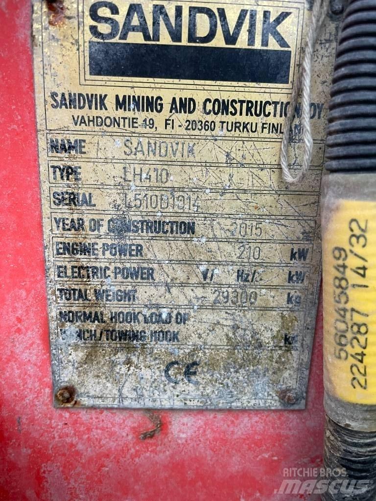 Sandvik LH 410 地下ローダー