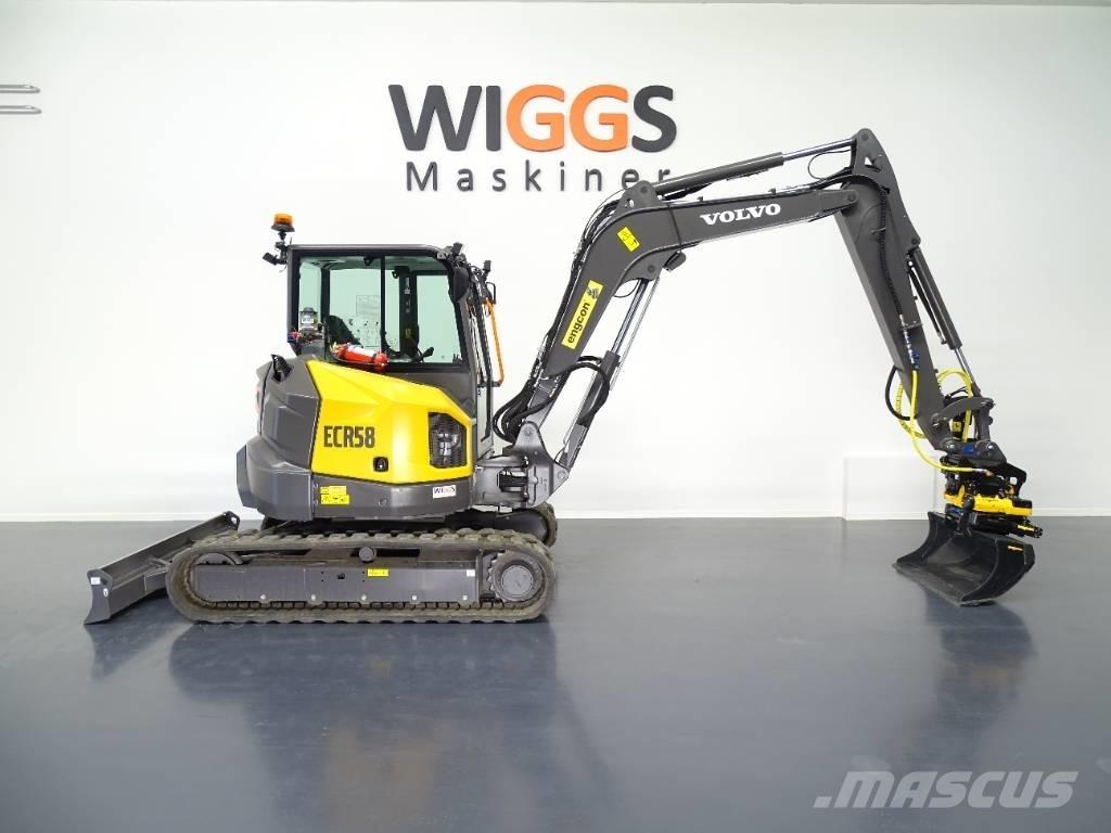 Volvo ECR58F ミニ油圧ショベル 7t以下（ミニユンボ・ミニディガー）
