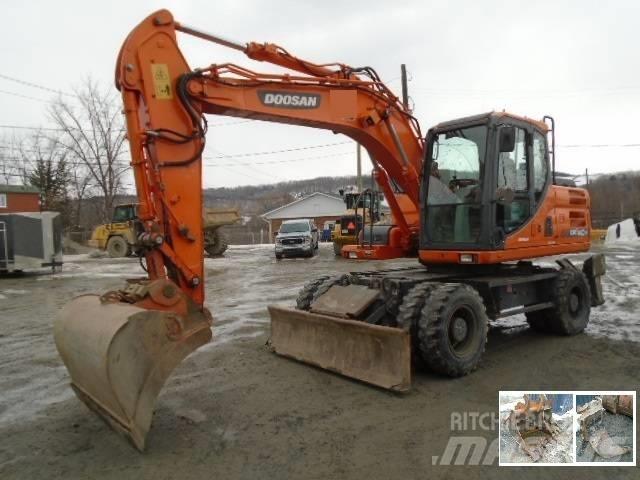 Doosan DX 140 W-3 ホイール式油圧ショベル（パワーショベル・ユンボ・バックホー）