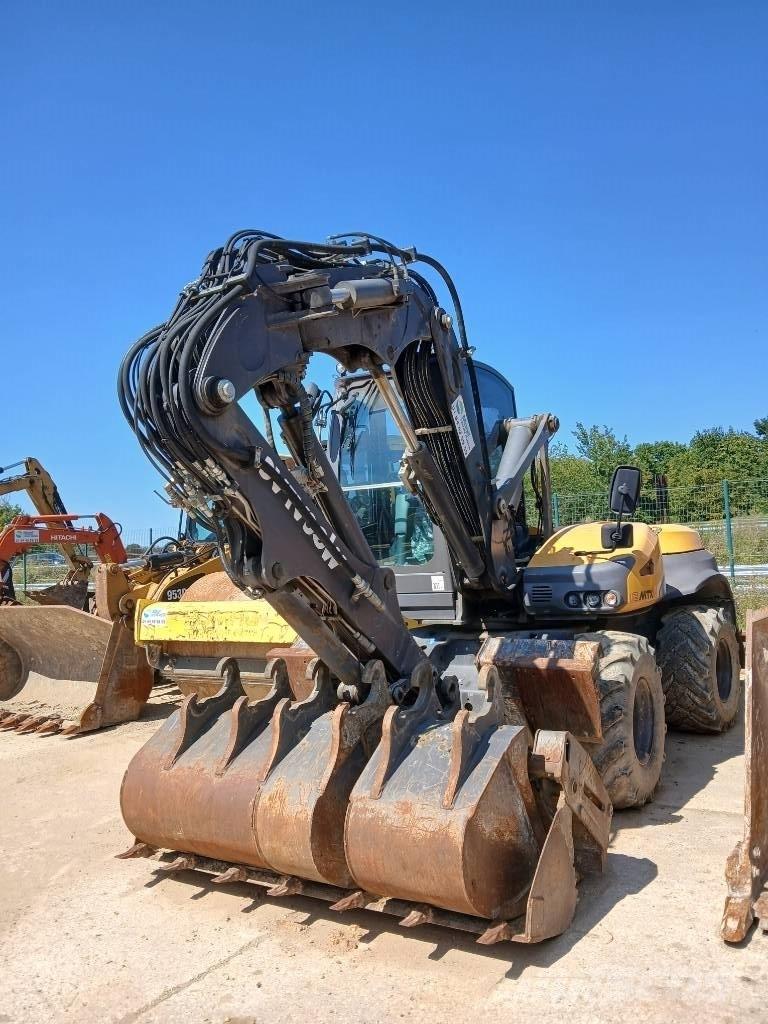 Mecalac 12 MTX ホイール式油圧ショベル（パワーショベル・ユンボ・バックホー）