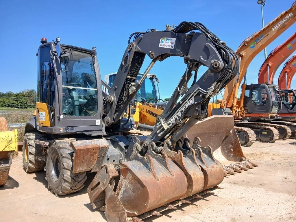 Mecalac 12 MTX ホイール式油圧ショベル（パワーショベル・ユンボ・バックホー）