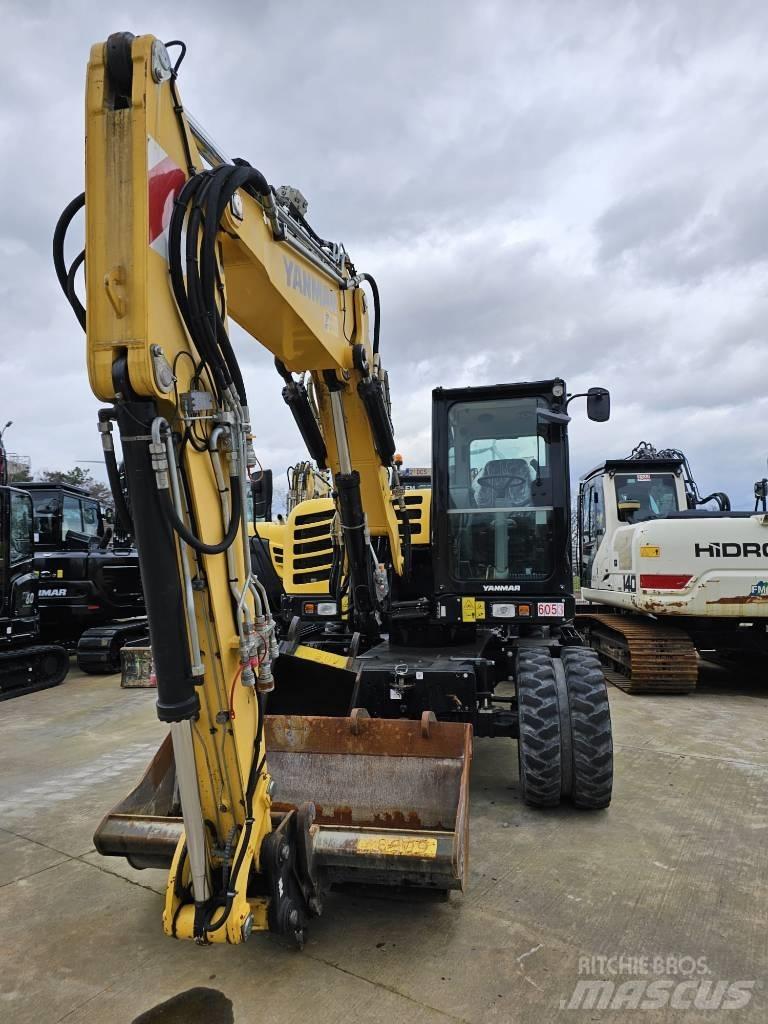 Yanmar B 95 W ホイール式油圧ショベル（パワーショベル・ユンボ・バックホー）