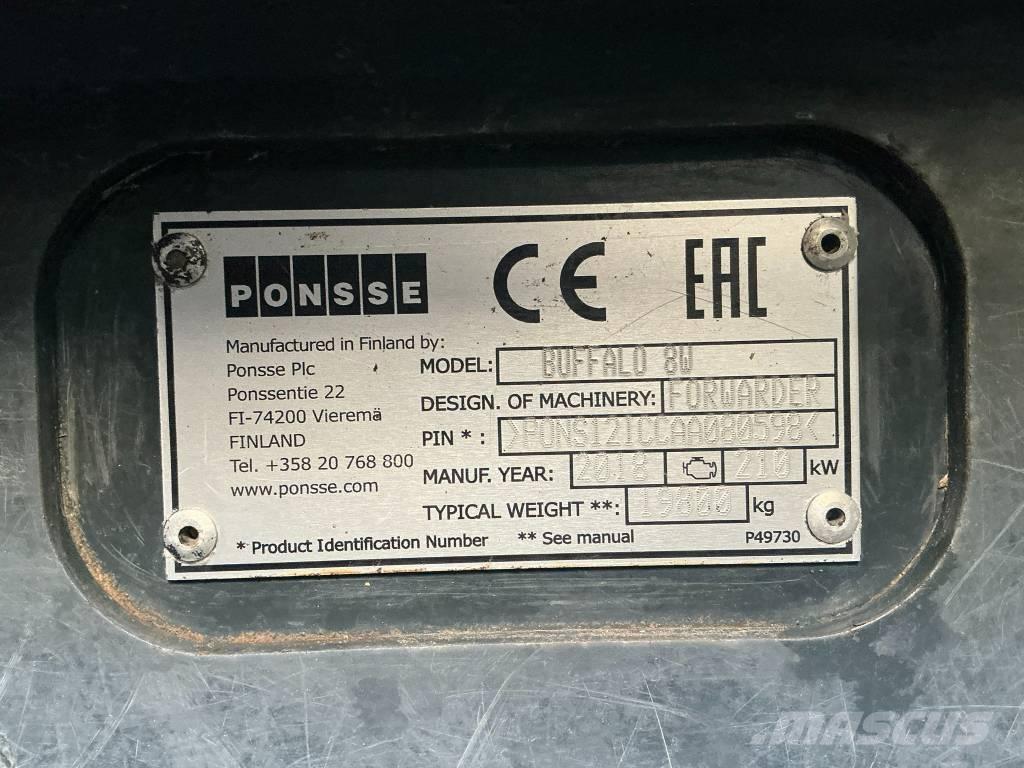 Ponsse Buffalo 8W フォワーダー