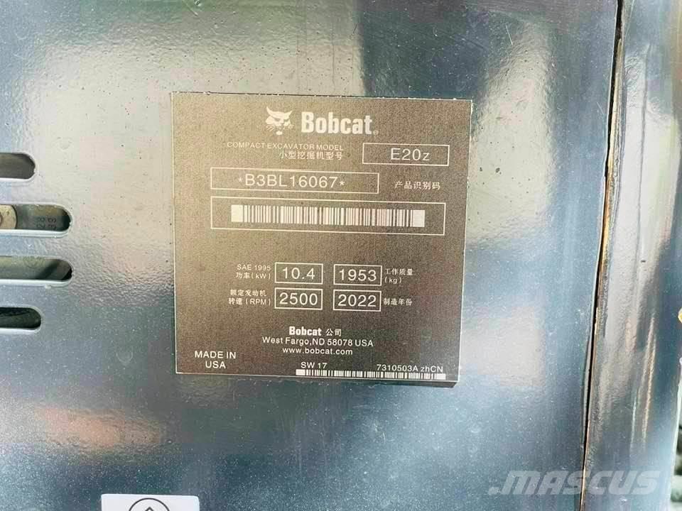 Bobcat E20z ミニ油圧ショベル 7t以下（ミニユンボ・ミニディガー）