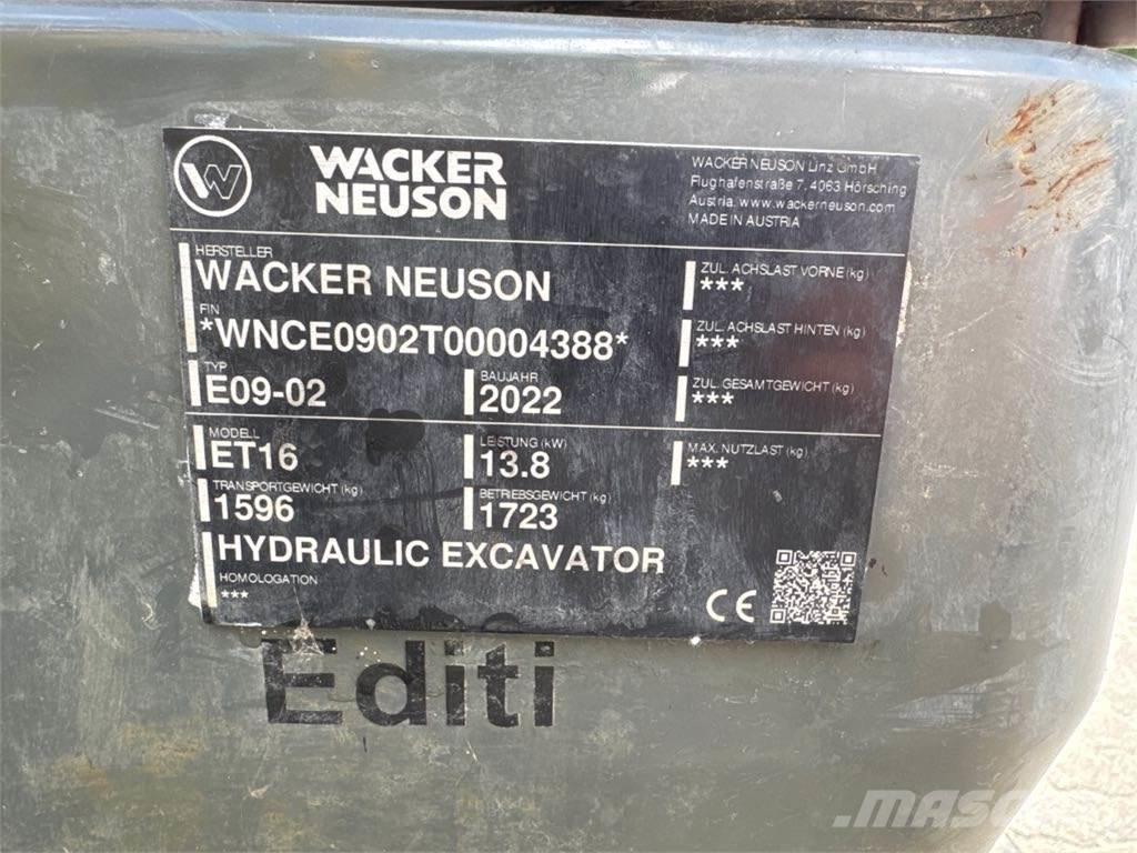 Wacker Neuson ET16 大型油圧ショベル12t以上（パワーショベル・ユンボ）