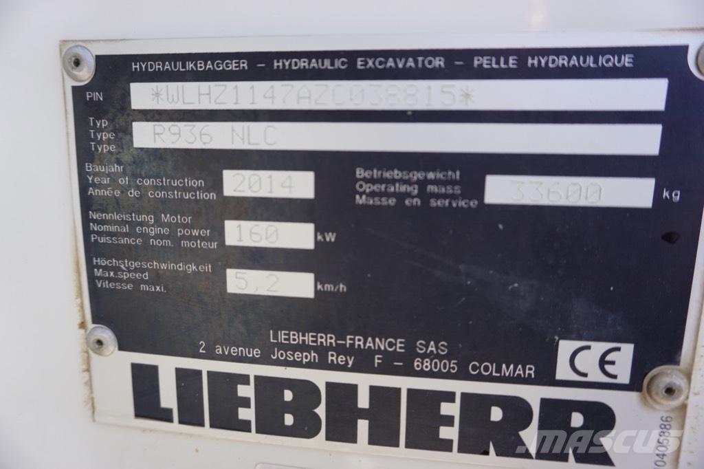 Liebherr R 936 N LC 大型油圧ショベル12t以上（パワーショベル・ユンボ）