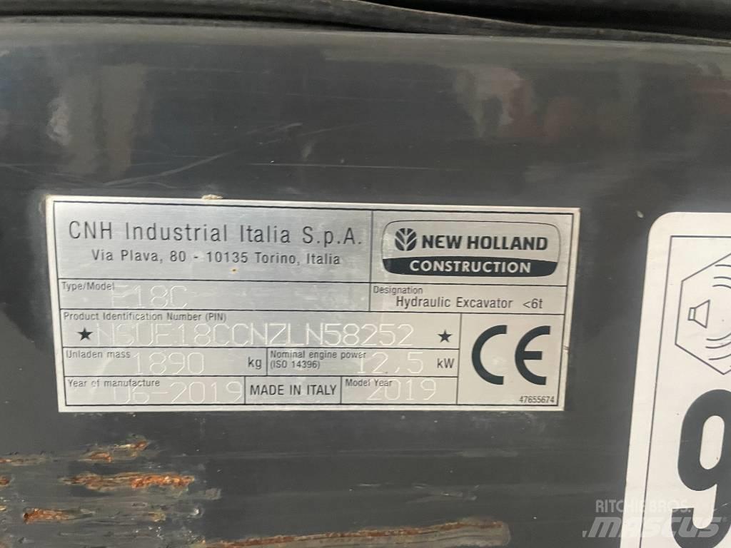 New Holland E 18 C ミニ油圧ショベル 7t以下（ミニユンボ・ミニディガー）