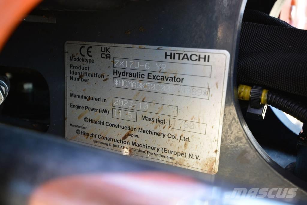 Hitachi ZX 17 U-6 ミニ油圧ショベル 7t以下（ミニユンボ・ミニディガー）