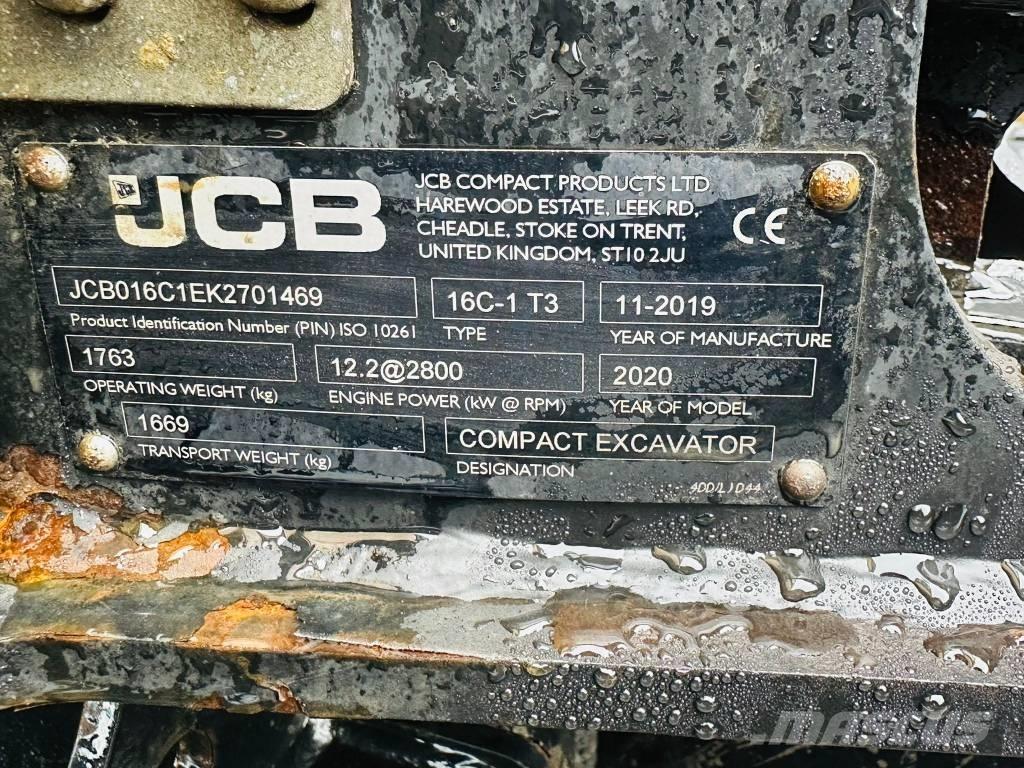 JCB 16 C-1 ミニ油圧ショベル 7t以下（ミニユンボ・ミニディガー）