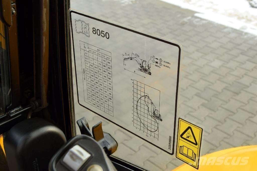 JCB 8050 RTS ミニ油圧ショベル 7t以下（ミニユンボ・ミニディガー）