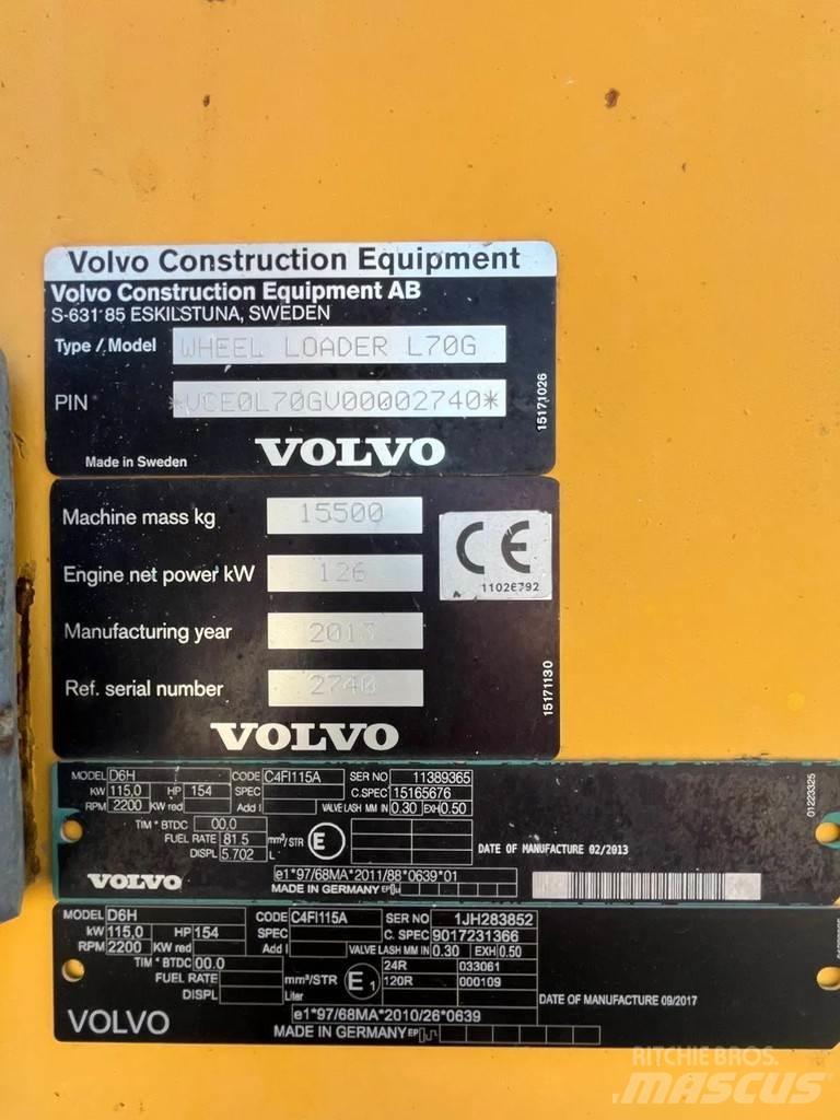 Volvo L70G ホイールローダー・タイヤショベル