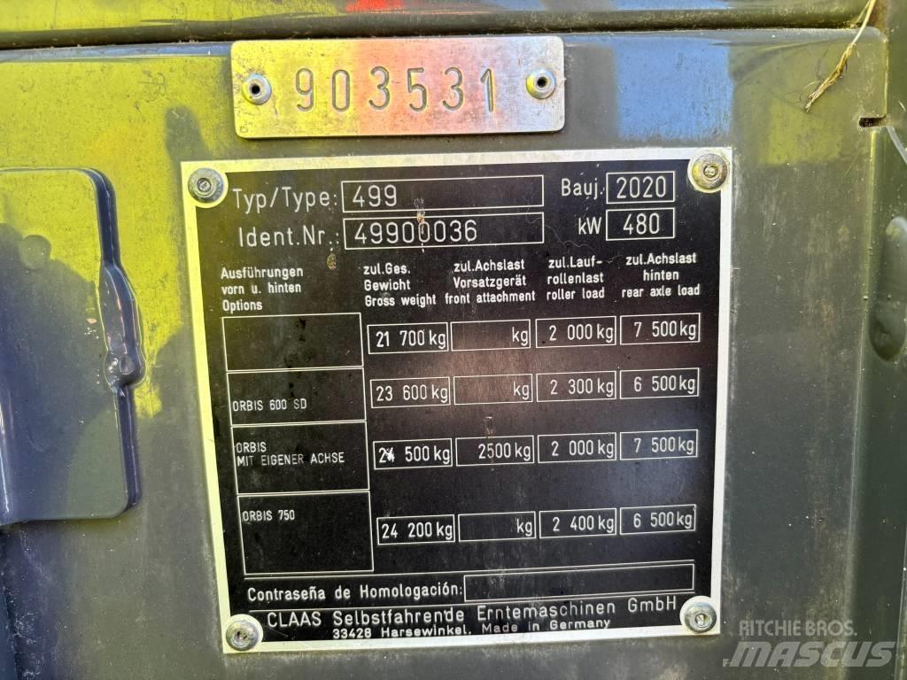 CLAAS Jaguar 960 4WD 自走式フォレージハーベスター