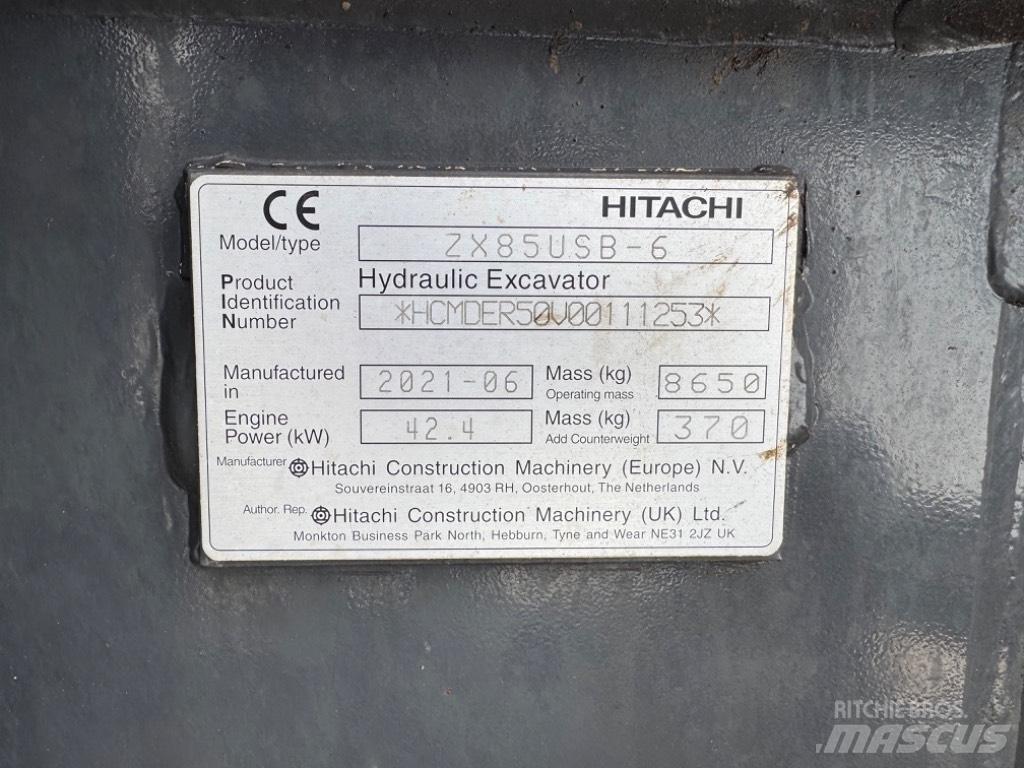 Hitachi ZX 85 US-6 中型油圧ショベル 7ｔ-12ｔ（ユンボ・パワーショベル・バックホー）