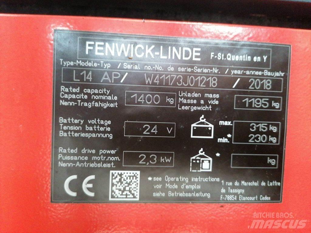 Linde L14 AP ウォーキンフォークリフト