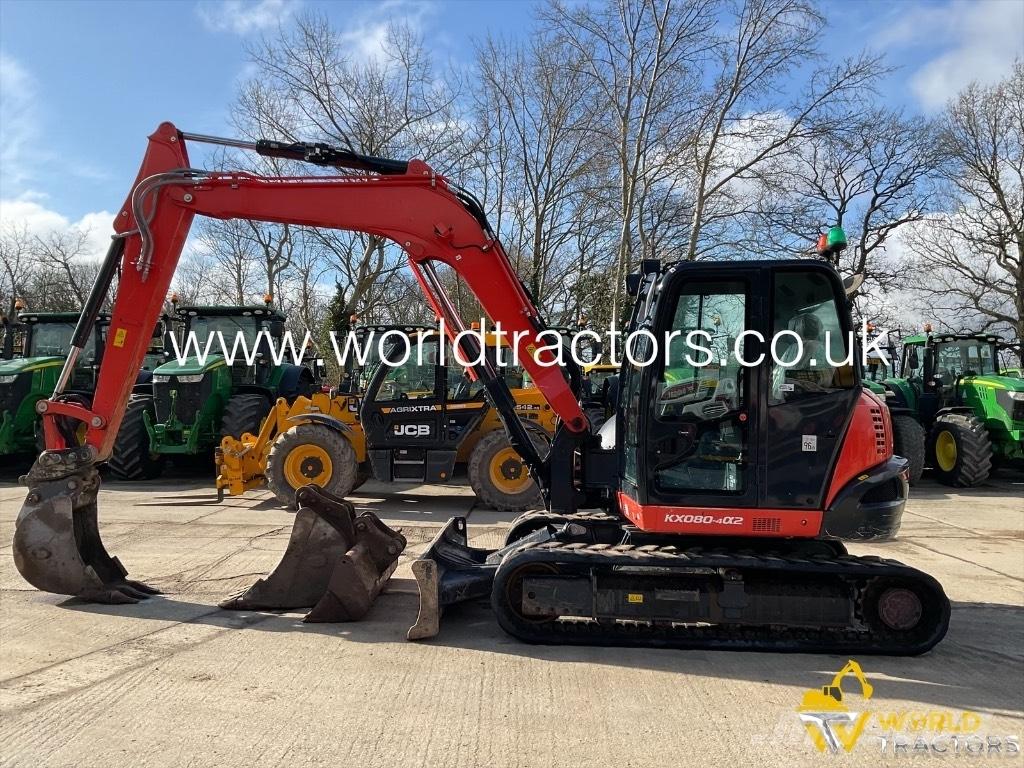 Kubota KX 080-4 中型油圧ショベル 7ｔ-12ｔ（ユンボ・パワーショベル・バックホー）