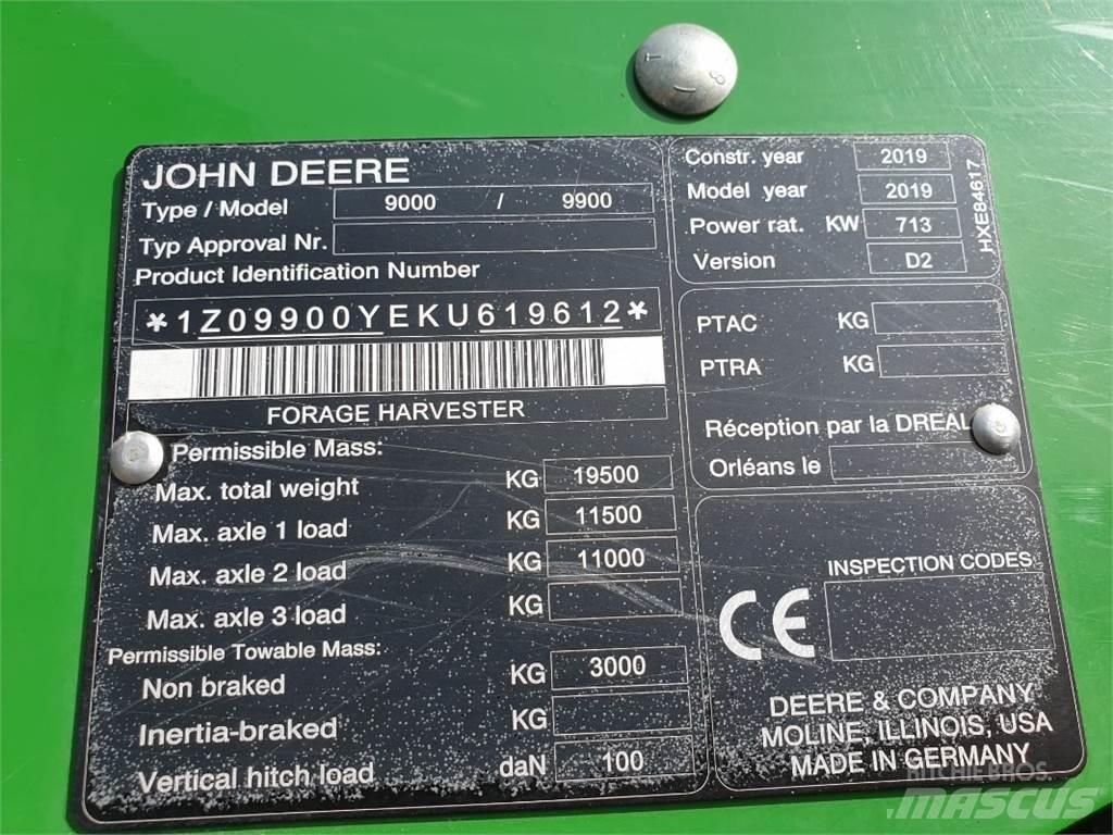 John Deere 9900 フォレージハーベスター