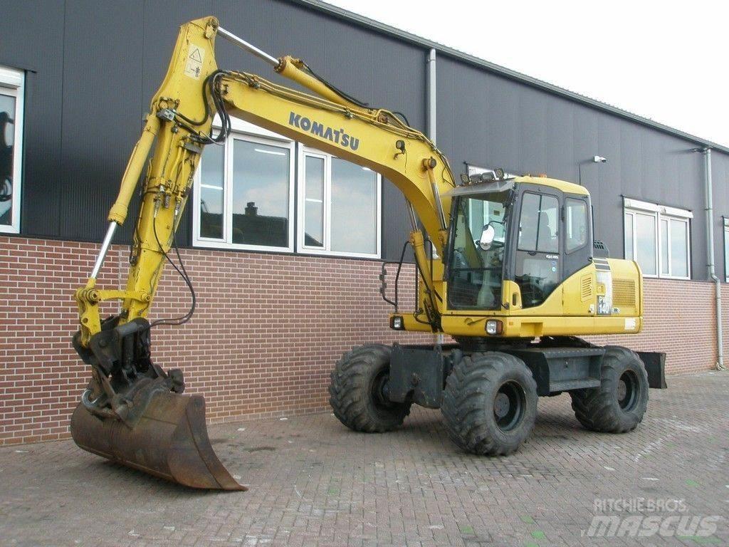 Komatsu PW140-7 ホイール式油圧ショベル（パワーショベル・ユンボ・バックホー）