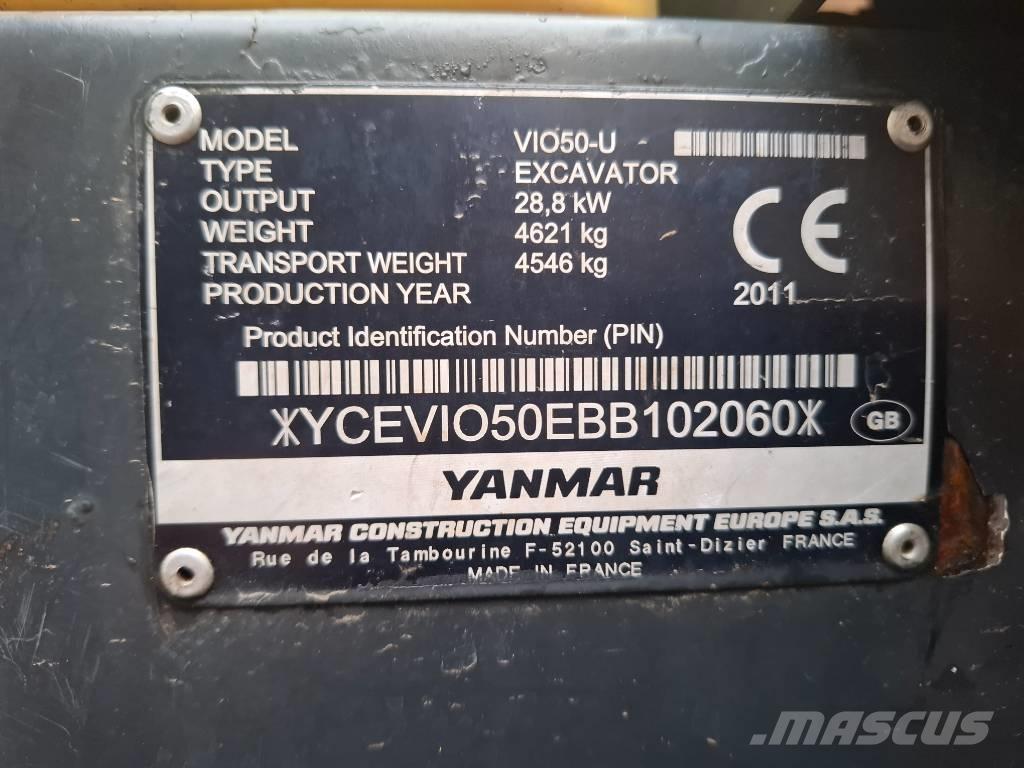 Yanmar VIO50-U ミニ油圧ショベル 7t以下（ミニユンボ・ミニディガー）