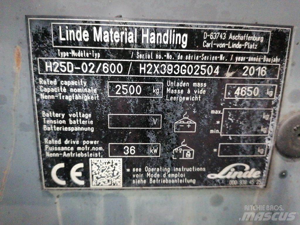 Linde H25D-02/600 LPGフォークリフト