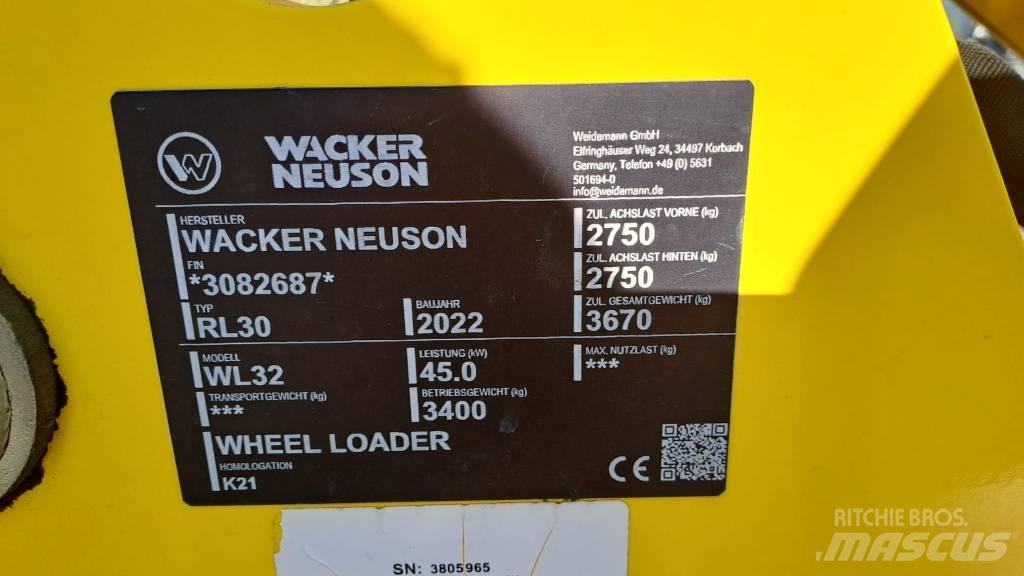 Wacker Neuson WL32 ホイールローダー・タイヤショベル