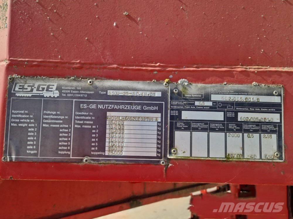 Es-ge 6S0U ローローダーセミトレーラー