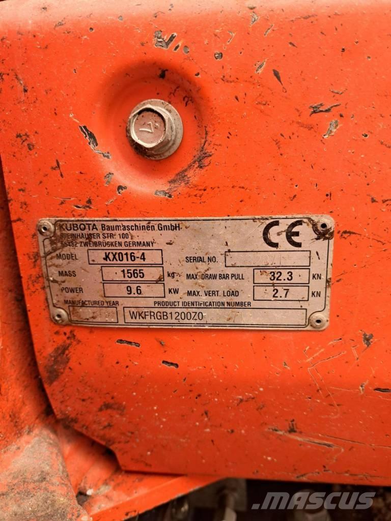 Kubota KX 016-4 HG ミニ油圧ショベル 7t以下（ミニユンボ・ミニディガー）