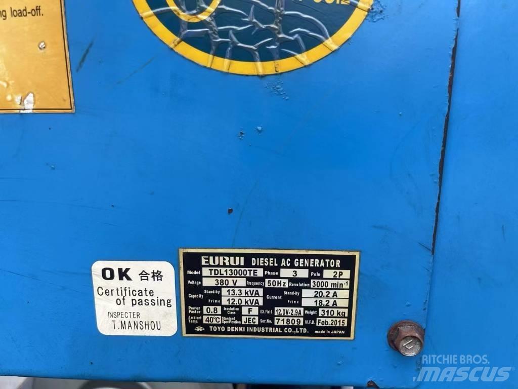 Yanmar 12KVA ディーゼル発電機
